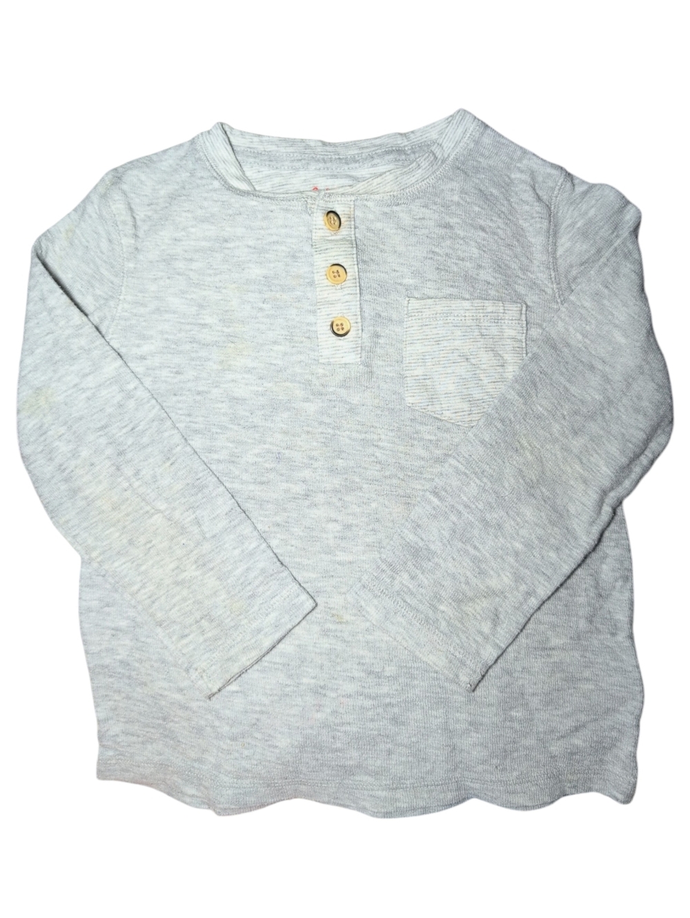 ❗$1 Bundled❗CAT & JACK Grey Long Sleeve Henley